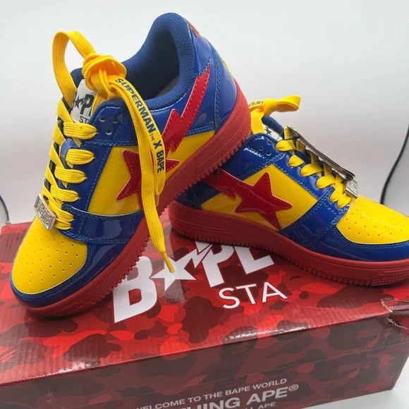 A BATHING APE×DC COMICS SUPERMAN A Bathing Ape Bape Sta Low DC Comics Superman - DC2 - US